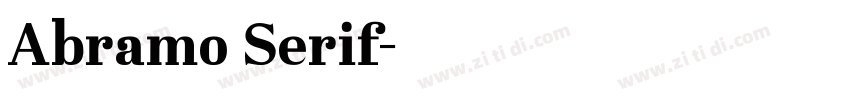 Abramo Serif字体转换